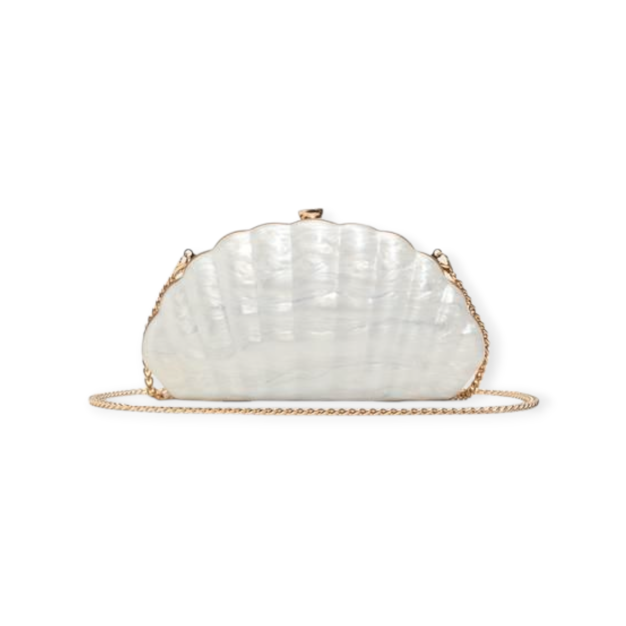 Sheshell White Clutch